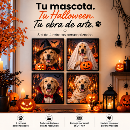 Set de 4 Retratos de Baño Personalizados